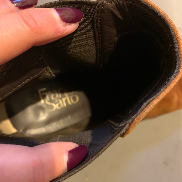 (8) Women’s Franco Sarto Camel Brown Booties - Picture 6 of 6